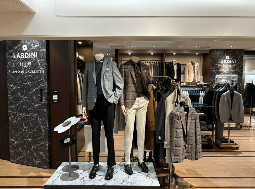 【販売/関西百貨店】インポートブランド 紳士服コーナーのカバー写真