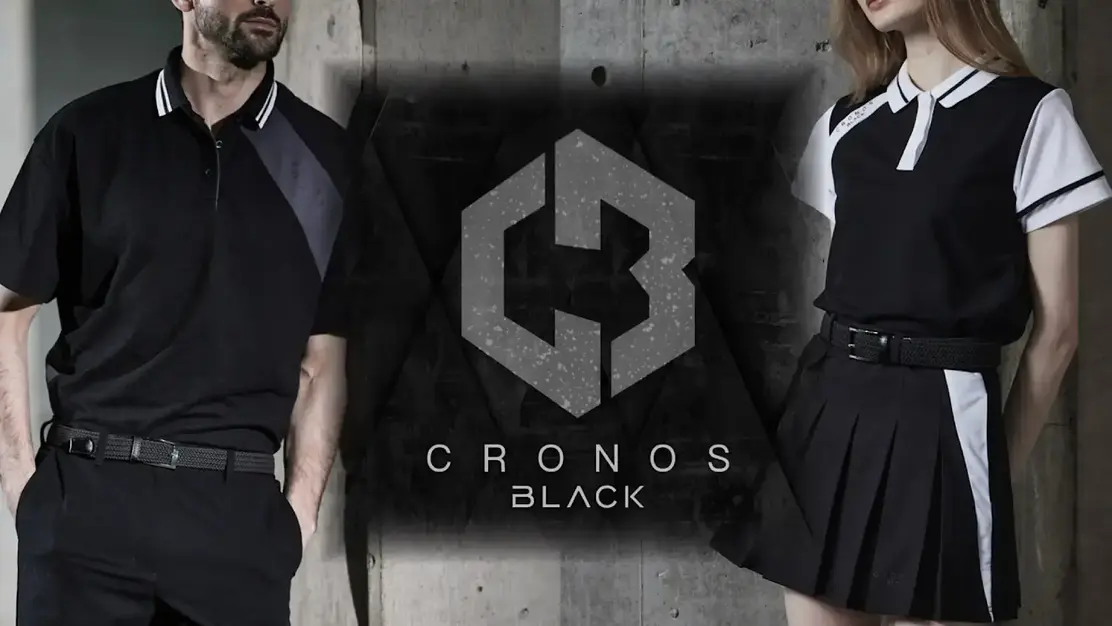 【ゴルフウェアデザイナー】フィットネスアパレルCRONOS BLACKのカバー写真